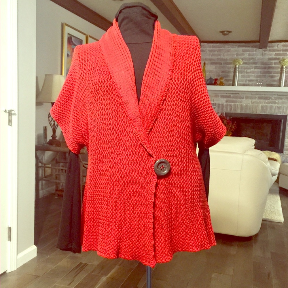 TWO STAR DOG red cardigan.